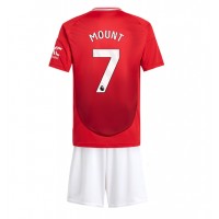 Dječji Nogometni Dres Manchester United Mason Mount #7 Domaci 2024-25 Kratak Rukav (+ Kratke hlače)